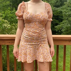 Adorable brand new with tags pink and orange babydoll coquette dress ✨💗